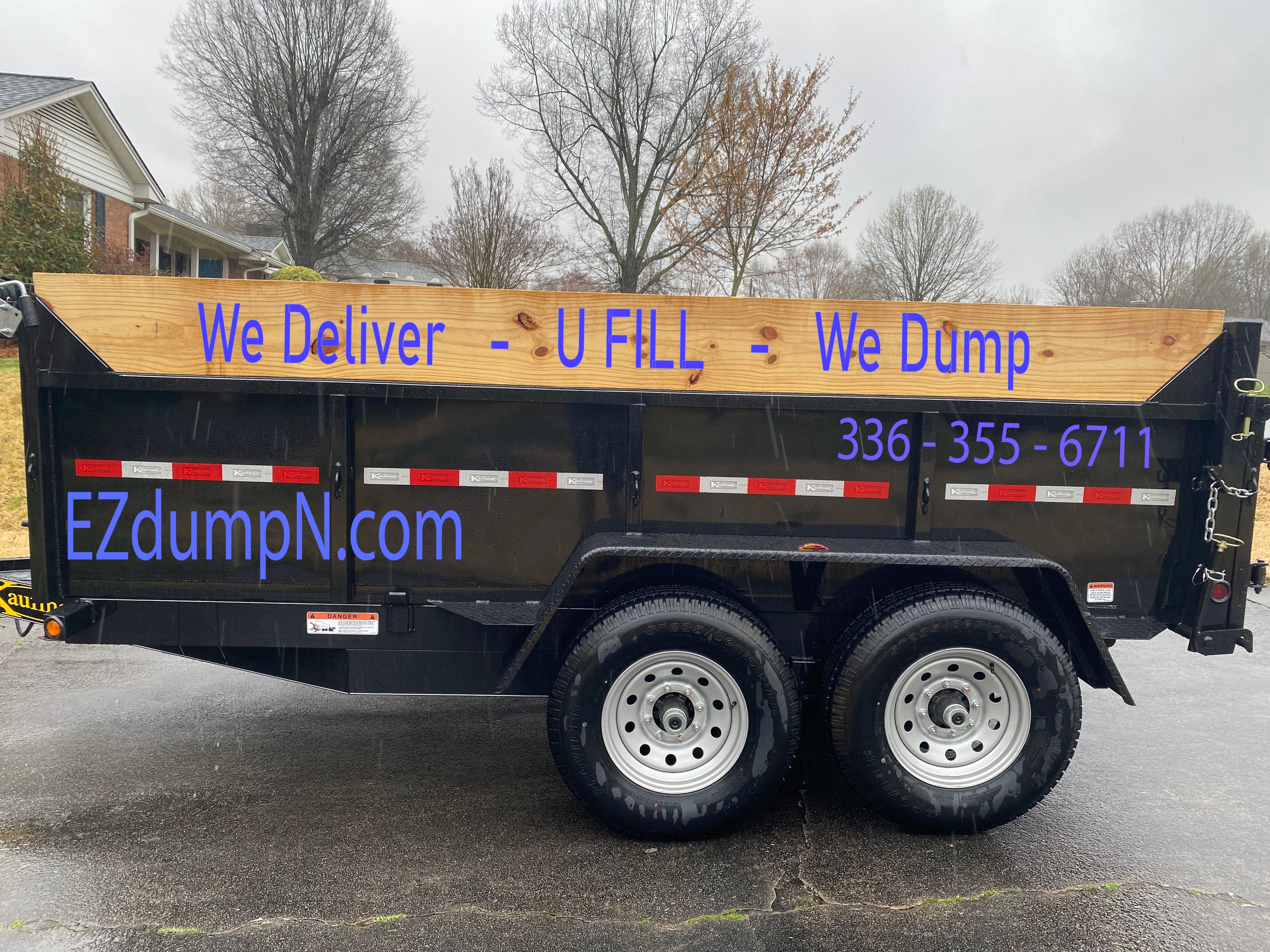 EZ Dump N trailer — right side